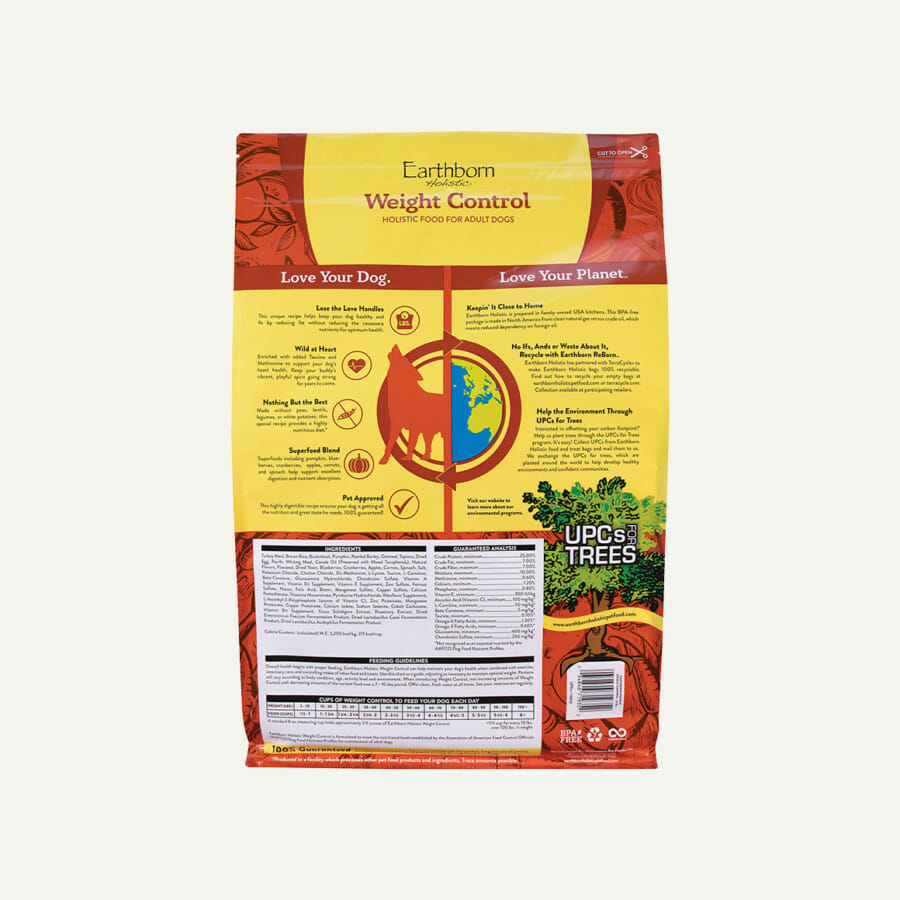 Weight Control Earthborn Holistic Pet Food