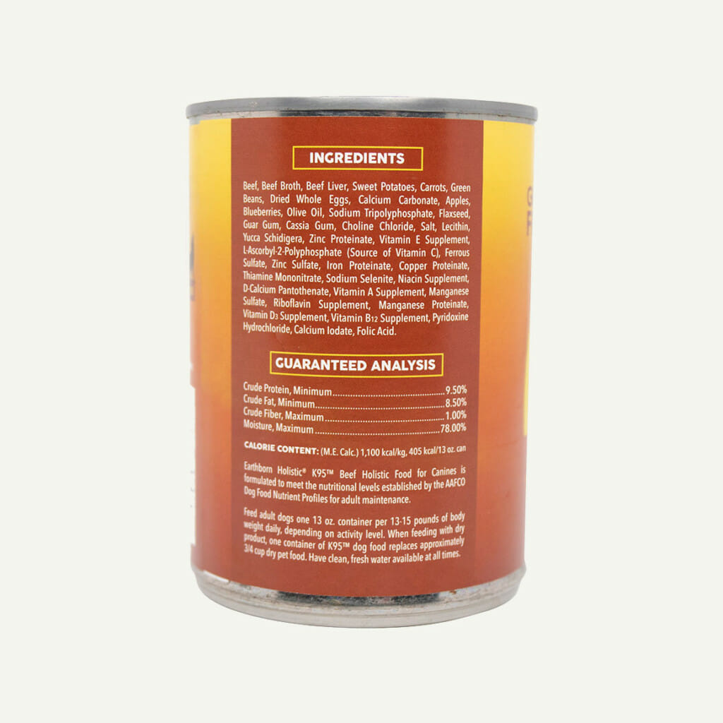 K95 Beef Earthborn Holistic Pet Food