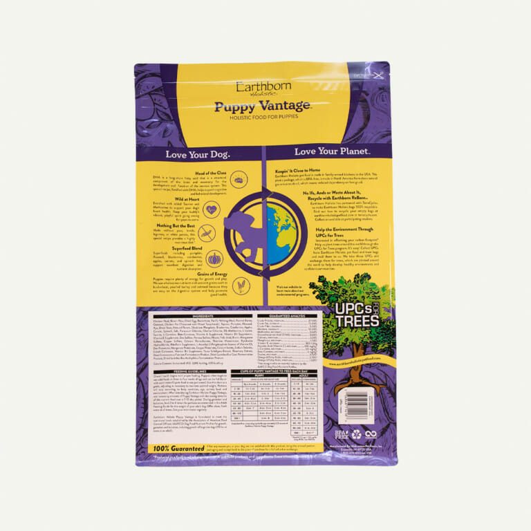 Puppy Vantage Earthborn Holistic Pet Food