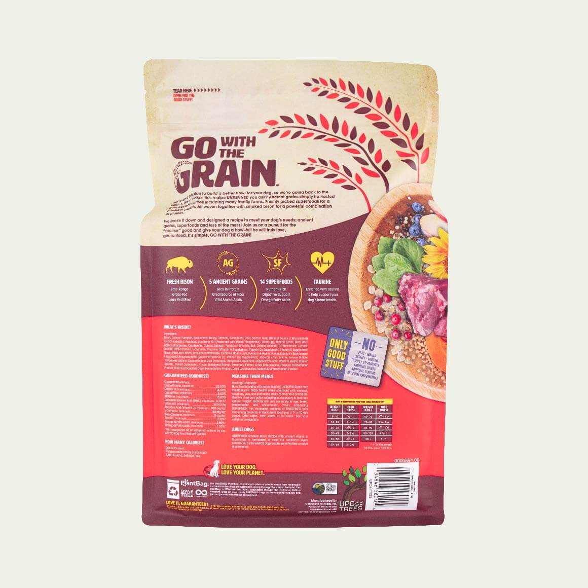 Unrefined Smoked Bison Earthborn Holistic Pet Food